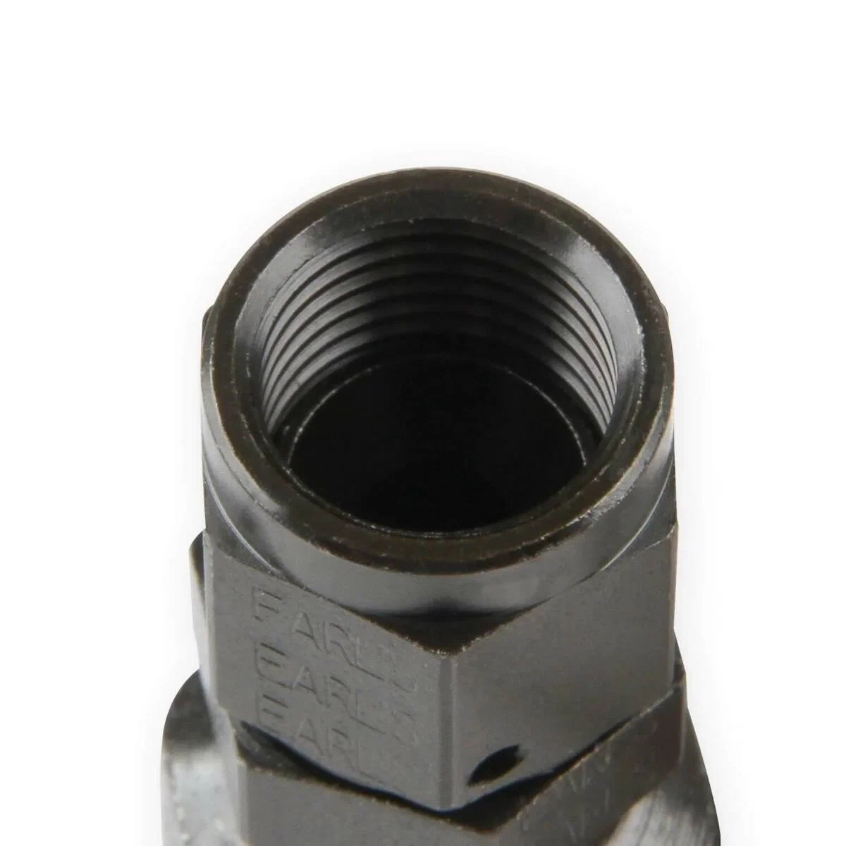 Earls Power Steering Hose End-Black Chromate - 150106ERL